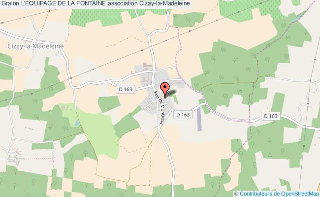 plan association L'Équipage De La Fontaine Cizay-la-Madeleine