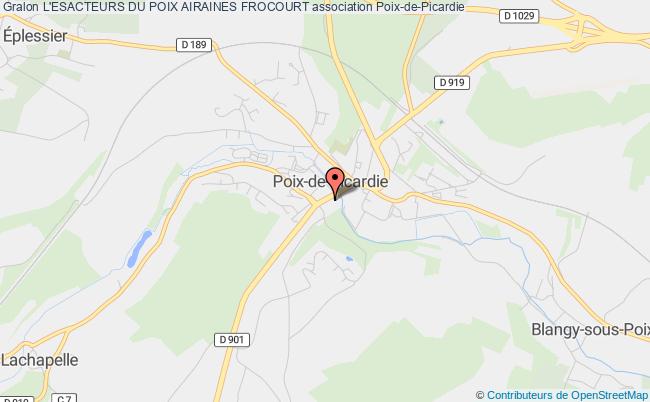 plan association L'esacteurs Du Poix Airaines Frocourt Poix-de-Picardie