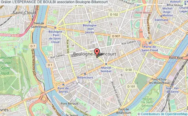 plan association L'espÉrance De Boulbi Boulogne-Billancourt
