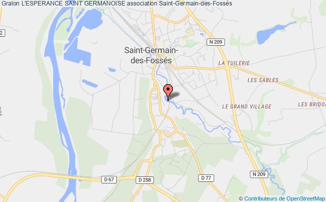 plan association L'esperance Saint Germanoise Saint-Germain-des-Fossés