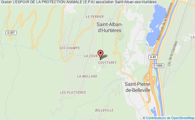 plan association L'espoir De La Protection Animale (e.p.a) Saint-Alban-d'Hurtières