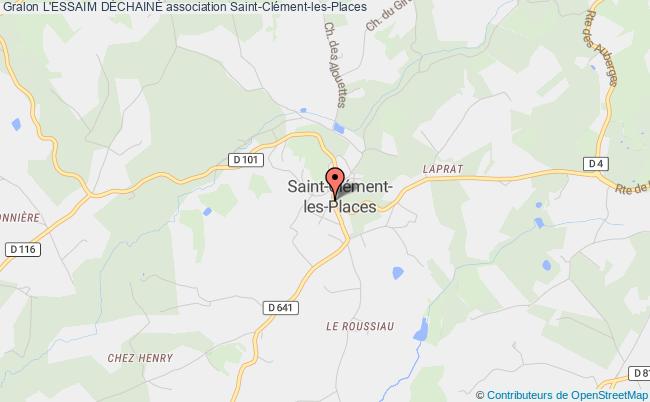 plan association L'essaim DÉchainÉ Saint-Clément-les-Places