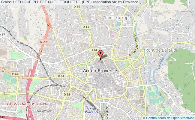 plan association L'Éthique PlutÔt Que L'Étiquette  (epe) Aix-en-Provence