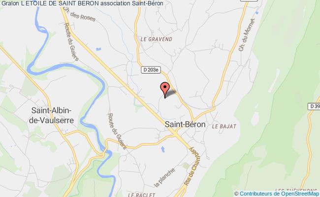 plan association L Etoile De Saint Beron Saint-Béron