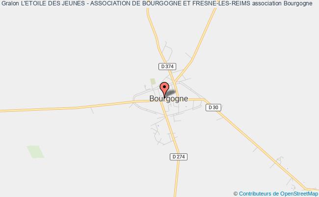 plan association L'etoile Des Jeunes - Association De Bourgogne Et Fresne-les-reims Bourgogne-Fresne