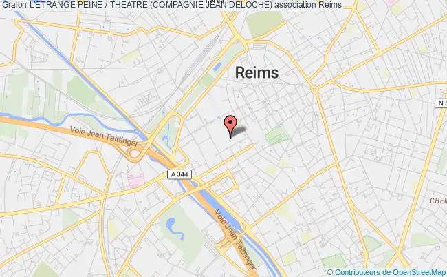 plan association L'etrange Peine / Theatre (compagnie Jean Deloche) Reims