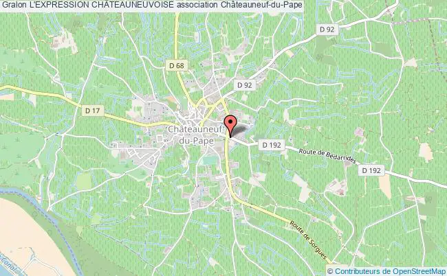 plan association L'expression ChÂteauneuvoise Châteauneuf-du-Pape