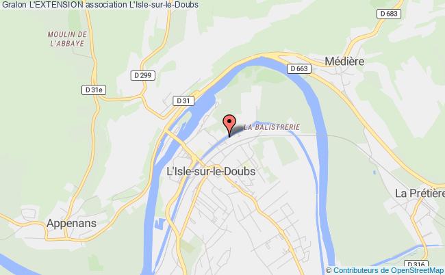 plan association L'extension Isle-sur-le-Doubs