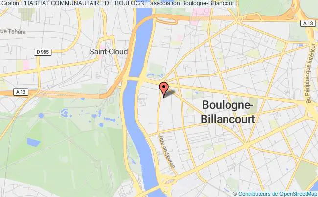 plan association L'habitat Communautaire De Boulogne Boulogne-Billancourt
