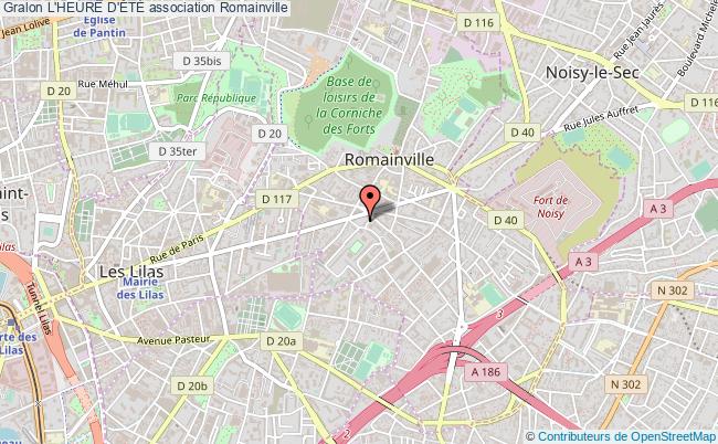 plan association L'heure D'ÉtÉ Romainville