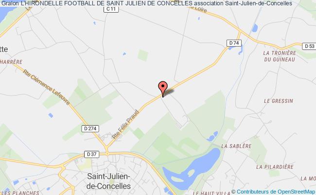 plan association L'hirondelle Football De Saint Julien De Concelles Saint-Julien-de-Concelles