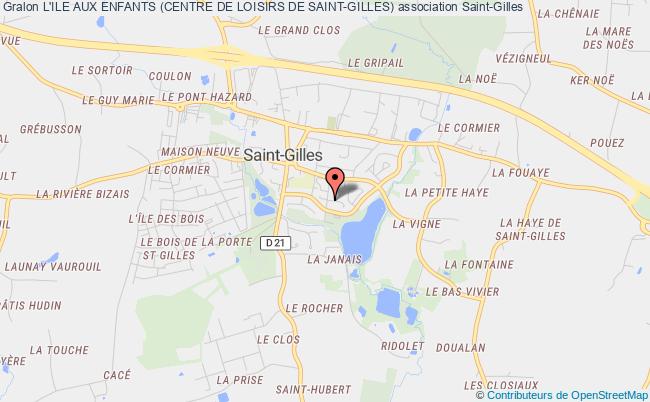 plan association L'ile Aux Enfants (centre De Loisirs De Saint-gilles) Saint-Gilles