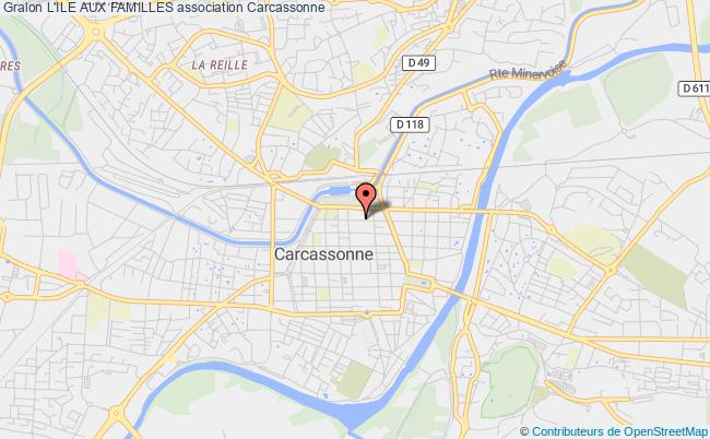 plan association L'ile Aux Familles Carcassonne