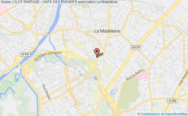 plan association L'ilot Partage / Cafe Des Enfants Madeleine