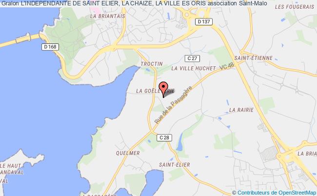 plan association L'independante De Saint Elier, La Chaize, La Ville Es Oris Saint-Malo