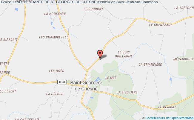 plan association L'independante De St Georges De Chesne Rives-du-Couesnon
