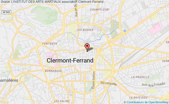 plan association L'institut Des Arts Martiaux Clermont-Ferrand