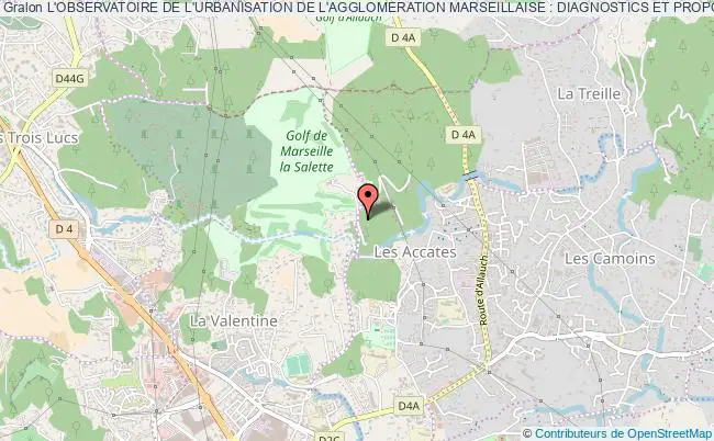 plan association L'observatoire De L'urbanisation De L'agglomeration Marseillaise : Diagnostics Et Propositions Marseille 11e