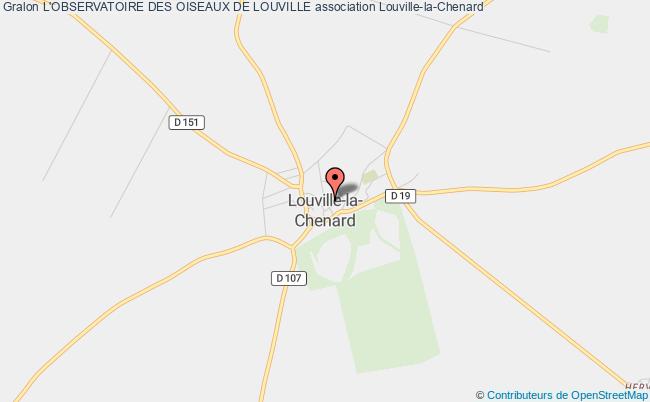 plan association L'observatoire Des Oiseaux De Louville Louville-la-Chenard