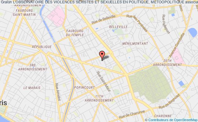 plan association L'observatoire Des Violences Sexistes Et Sexuelles En Politique, Metoopolitique PARIS