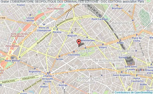 plan association L'observatoire Geopolitique Des Criminalites Editions - Ogc Editions Paris
