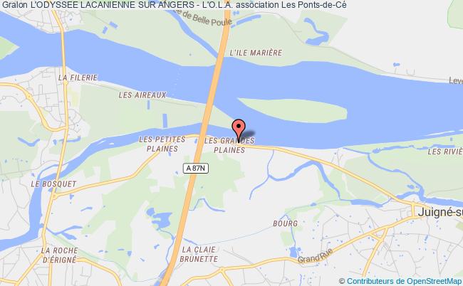 plan association L'odyssee Lacanienne Sur Angers - L'o.l.a. Les Ponts-de-Cé