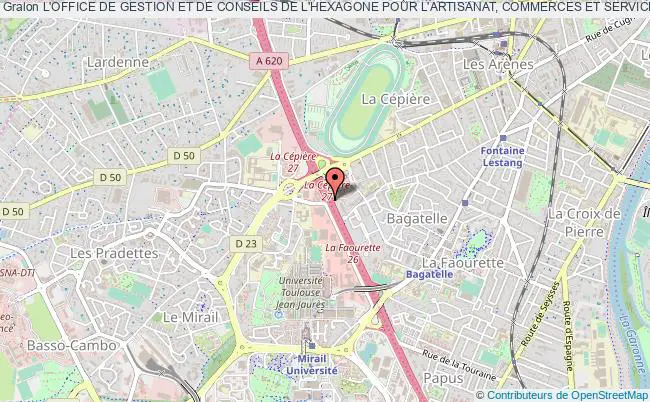 plan association L'office De Gestion Et De Conseils De L'hexagone Pour L'artisanat, Commerces Et Services (ogc-h) Toulouse