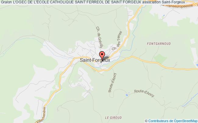 plan association L'ogec De L'ecole Catholique Saint Ferreol De Saint Forgeux Saint-Forgeux