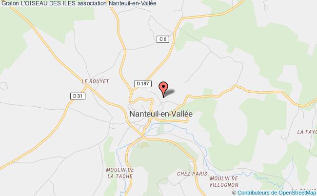 plan association L'oiseau Des Iles Nanteuil-en-Vallée