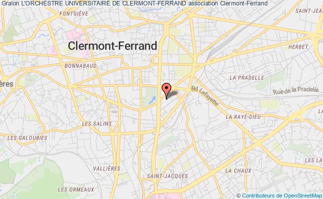 plan association L'orchestre Universitaire De Clermont-ferrand Clermont-Ferrand