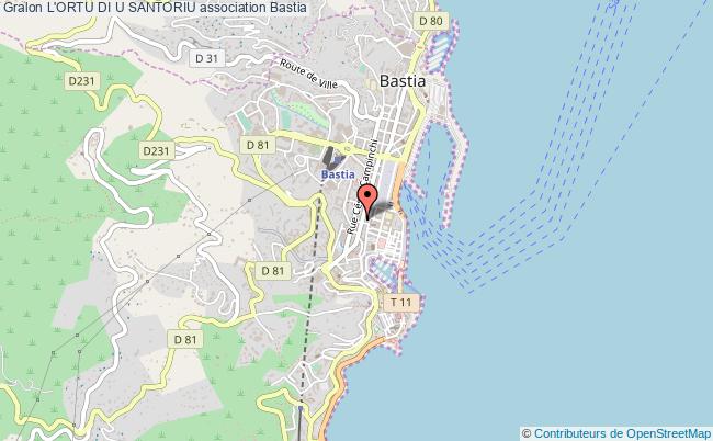 plan association L'ortu Di U Santoriu Bastia