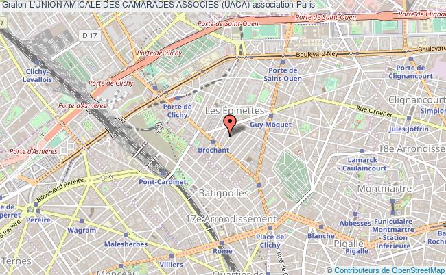 plan association L'union Amicale Des Camarades Associes (uaca) Paris 17e