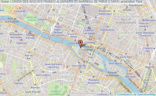 plan association L'union Des Avocats Franco-algeriens Du Barreau De Paris (l'uafa) Paris