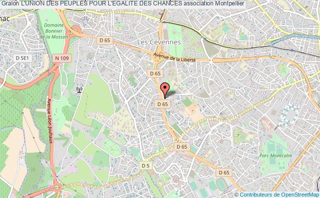 plan association L'union Des Peuples Pour L'egalite Des Chances Montpellier