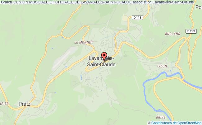 plan association L'union Musicale Et Chorale De Lavans-les-saint-claude Lavans-lès-Saint-Claude