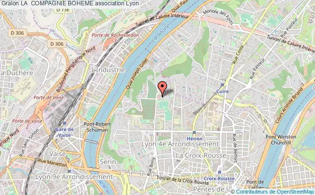 plan association La  Compagnie Boheme Lyon 4e Arrondissement
