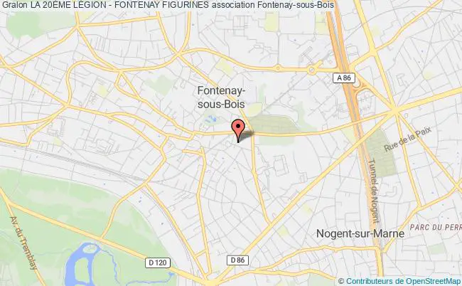plan association La 20Ème LÉgion - Fontenay Figurines Fontenay-sous-Bois