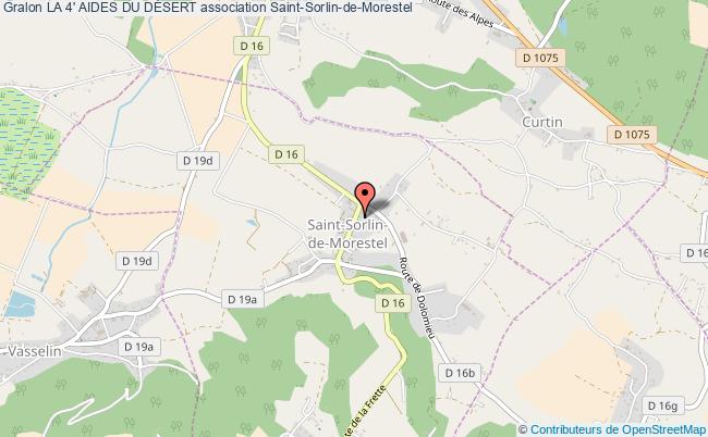 plan association La 4' Aides Du DÉsert Saint-Sorlin-de-Morestel