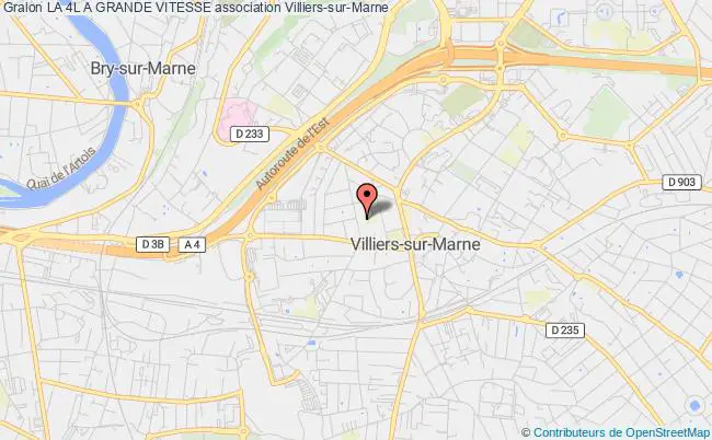 plan association La 4l A Grande Vitesse Villiers-sur-Marne