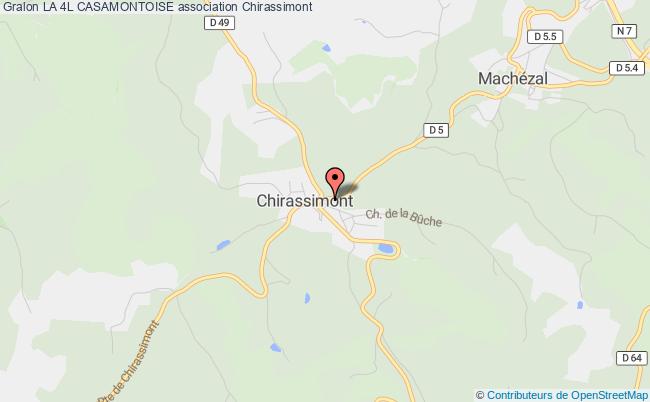 plan association La 4l Casamontoise Chirassimont