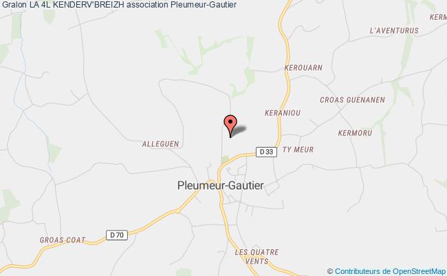 plan association La 4l Kenderv'breizh Pleumeur-Gautier