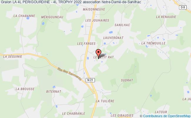 plan association La 4l PÉrigourdine - 4l Trophy 2022 Sanilhac