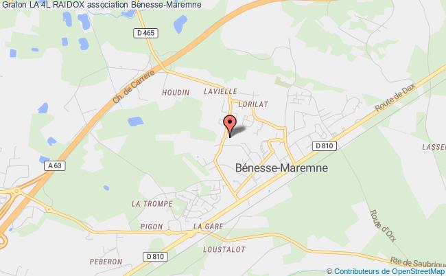 plan association La 4l Raidox Bénesse-Maremne