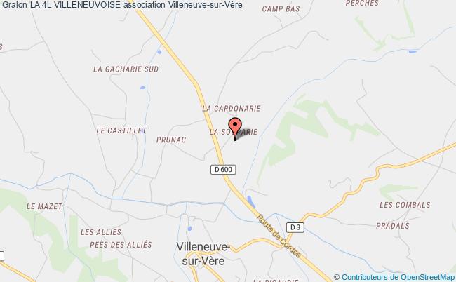plan association La 4l Villeneuvoise Villeneuve-sur-Vère