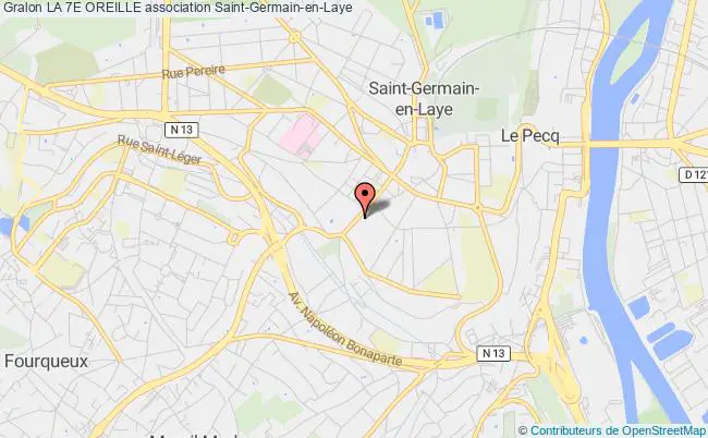 plan association La 7e Oreille Saint-Germain-en-Laye
