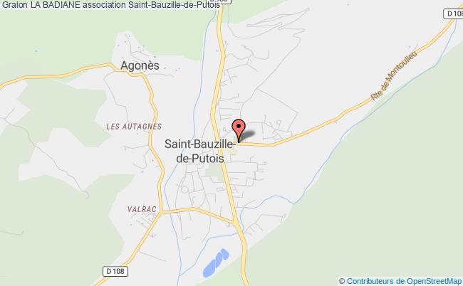 plan association La Badiane Saint-Bauzille-de-Putois