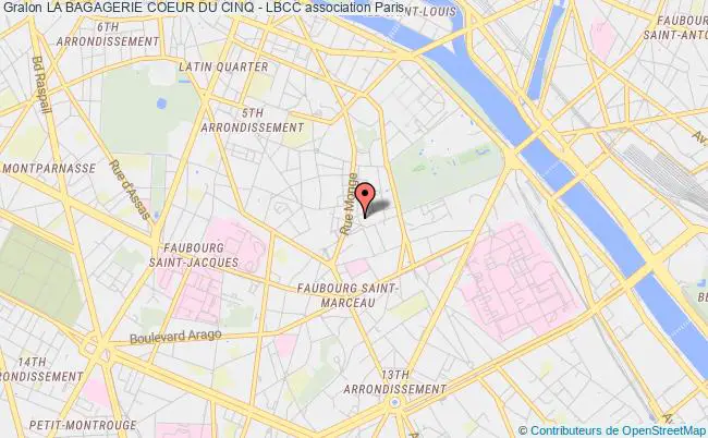 plan association La Bagagerie Coeur Du Cinq - Lbcc Paris