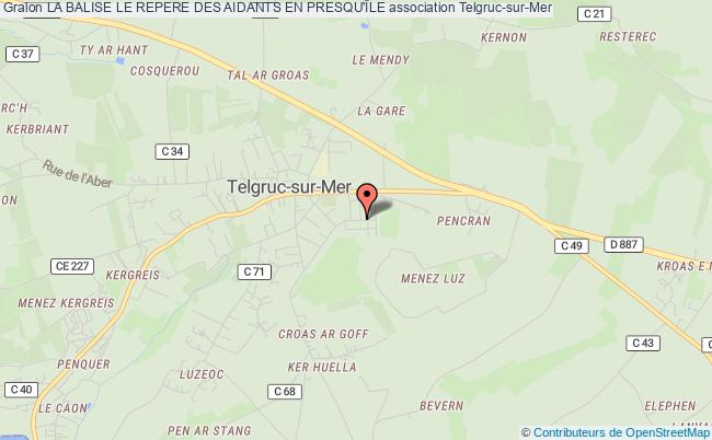 plan association La Balise Le Repere Des Aidants En Presqu'Île Telgruc-sur-Mer