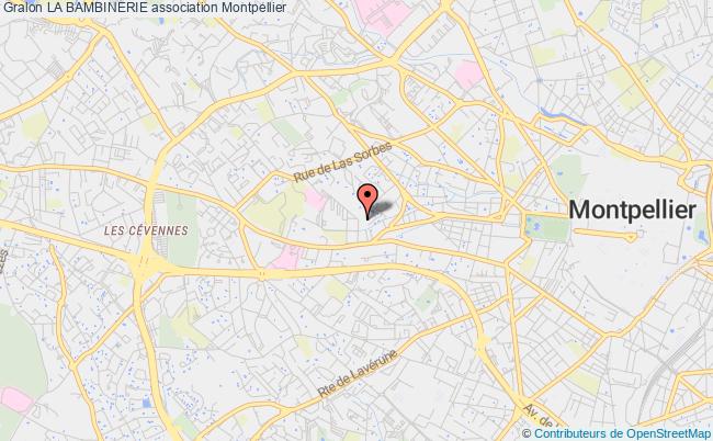 plan association La Bambinerie Montpellier