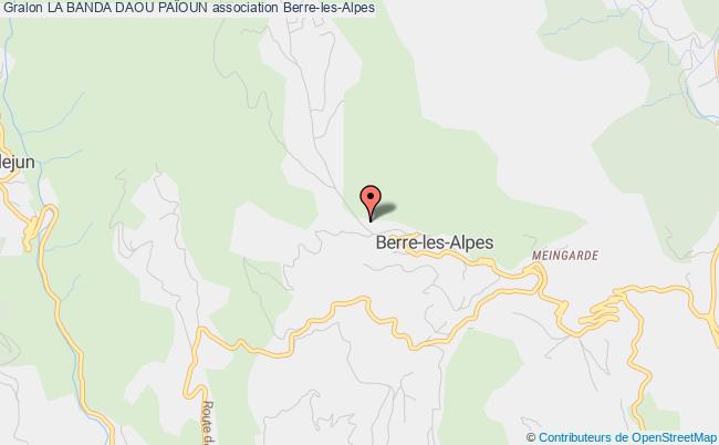 plan association La Banda Daou PaÏoun Berre-les-Alpes